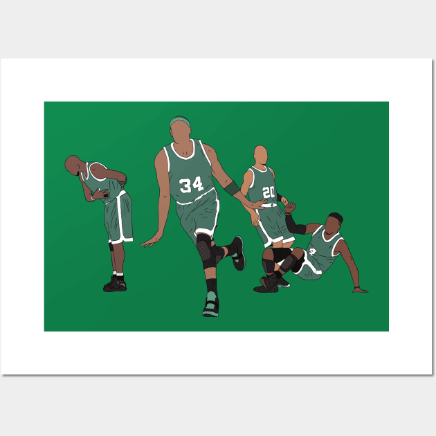 The Celtics' Game Winner Celebration Wall Art by rattraptees